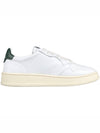 Men's Medalist Leather Low Top Sneakers White Green - AUTRY - BALAAN 5