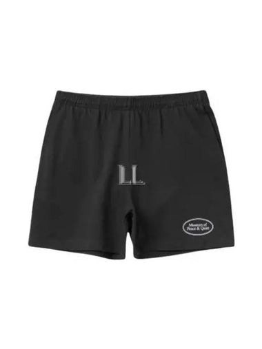 Museum OF Peace QUIET Classic MOPQ Logo Shorts Pants Black MOPQSS2318 - MUSEUM OF PEACE & QUIET - BALAAN 1