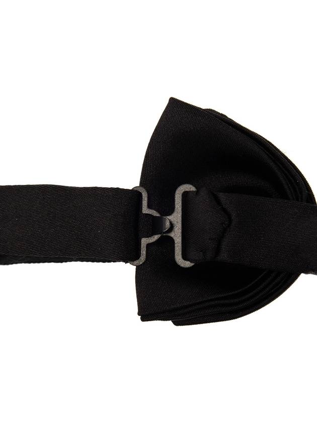 FERRAGAMO Silk Bow Tie, Men's, Black - SALVATORE FERRAGAMO - BALAAN 4