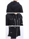 Cotton Hooded Long Parka Black - BALMAIN - BALAAN 7