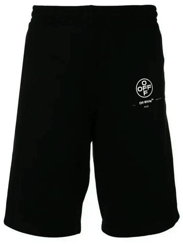 Impressionism Back Logo Shorts Black - OFF WHITE - BALAAN.