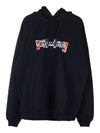 Mixed Logo Hoodie Black - VETEMENTS - BALAAN 2