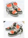 Neon Tab Offcoat 30 High Top Sneakers Khaki - OFF WHITE - BALAAN.