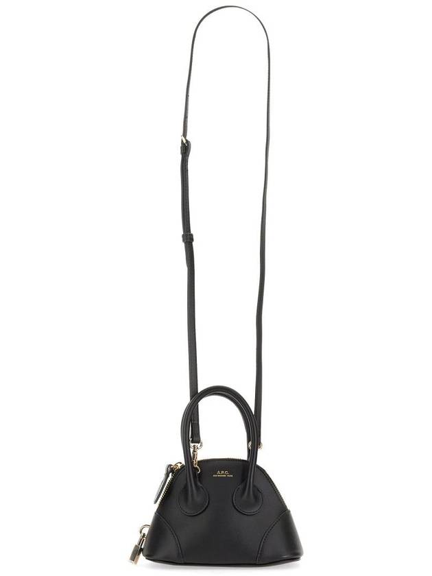 Women's Emma Mini Leather Tote Bag Black - A.P.C. - BALAAN 3