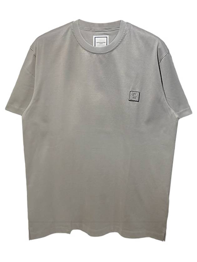 Chest Logo Feather Back Logo Short Sleeve T-Shirt Grey - WOOYOUNGMI - BALAAN 2
