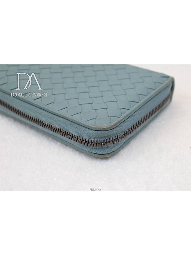 Daol Sangin Store Intrecciato Sky Zipper Long Wallet Condition B - BOTTEGA VENETA - BALAAN 8