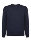 Men s Logo Patch Round Knit Navy 9C00002 M1113 742 - MONCLER - BALAAN 3