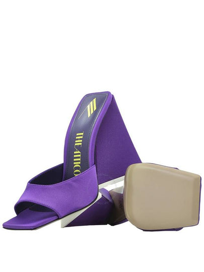 The Attico Ladies Violet Satin Devon Mule Sandals, Brand Size 37 (US Size 7) - THE ATTICO - BALAAN 2