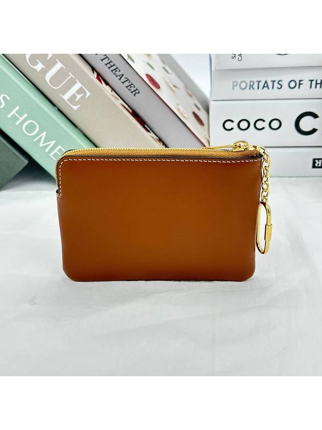 Triomphe Pouch Card Wallet Tan - CELINE - BALAAN 4