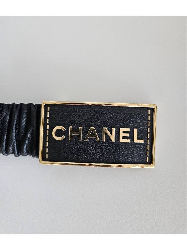 Women s Logo Banding Belt Black AA9096 - CHANEL - BALAAN 3