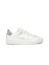 Purestar White Silver Glitter Heel Tab Sneakers - GOLDEN GOOSE - BALAAN 2