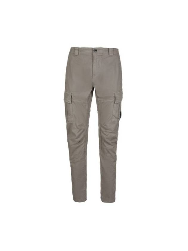 Lens Patch Stretch Satin Cargo Straight Pants Grey - CP COMPANY - BALAAN 1