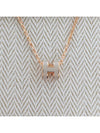 Mini Pop H Pendant Rose Gold & Marron Glace - HERMES - BALAAN 5