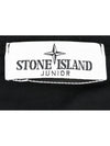 Kids Cotton Jersey Long Sleeve T-Shirt Black - STONE ISLAND - BALAAN 7