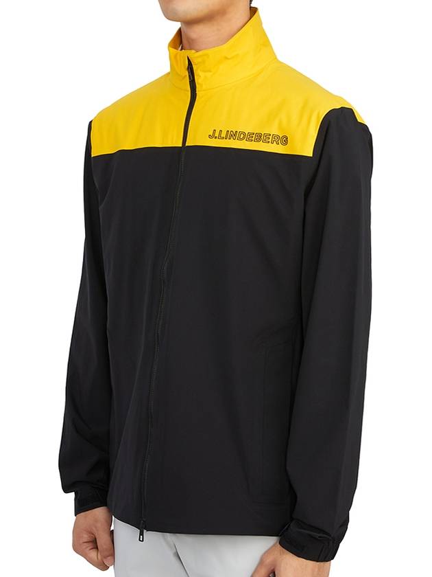 Men's Golf Bridge Rain Jacket Black - J.LINDEBERG - BALAAN 4