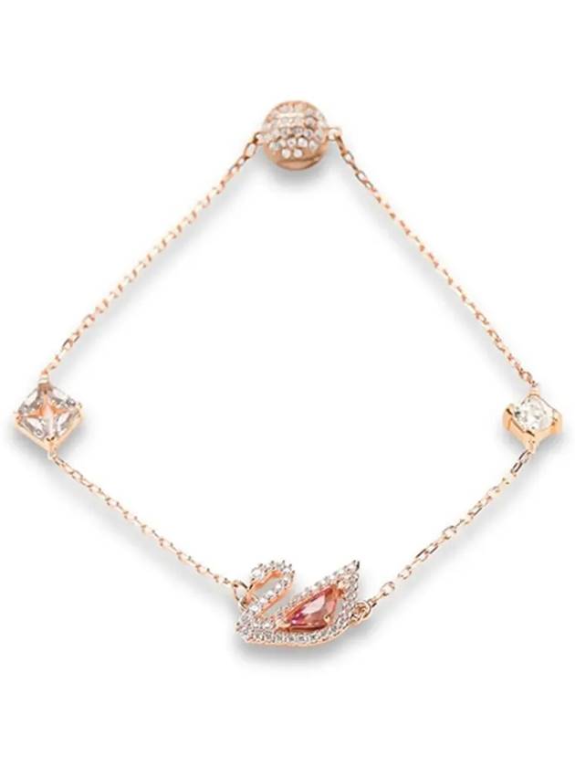 Swan Magnetic Closure Bracelet Pink Rose Gold - SWAROVSKI - BALAAN 4