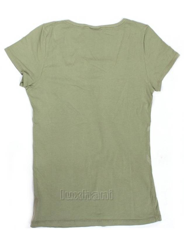 women round short sleeve tshirt khaki - DOLCE&GABBANA - BALAAN 5