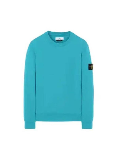 Compass Patch Crew Neck Sweatshirt Blue - STONE ISLAND - BALAAN 1