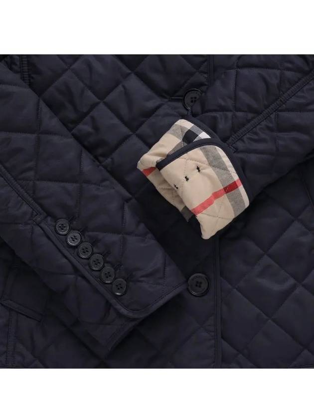 New Frankby Quilted Jacket Navy - BURBERRY - BALAAN 4