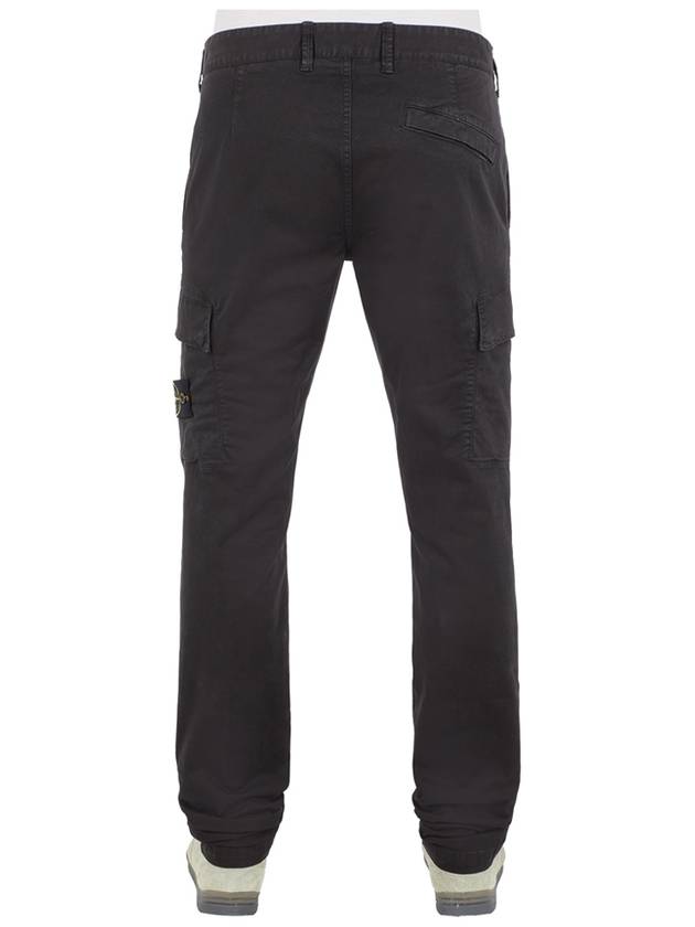 Old Treatment Organic Cotton Straight Pants Black - STONE ISLAND - BALAAN 5