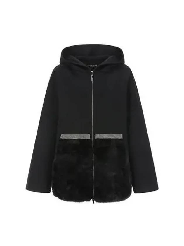 coat women black - FABIANA FILIPPI - BALAAN 1