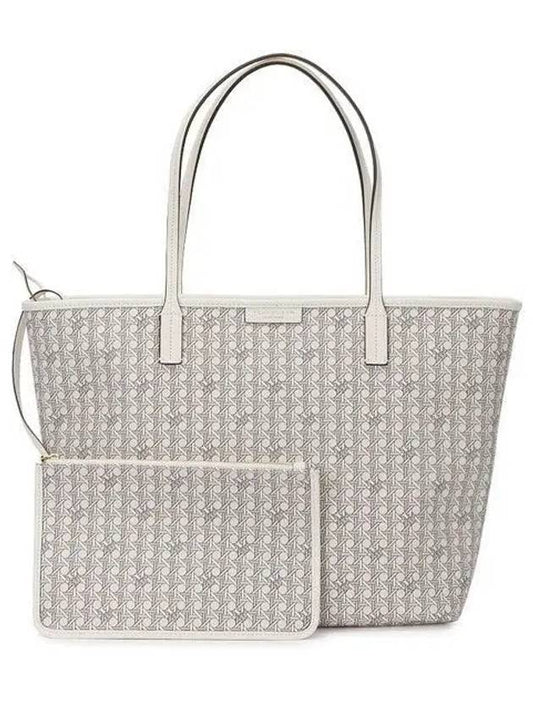 Ever Ready Zipper Tote Bag White - TORY BURCH - BALAAN 2