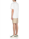 Micro Brushed Logo Print Short Sleeve T-Shirt White - MSGM - BALAAN 5