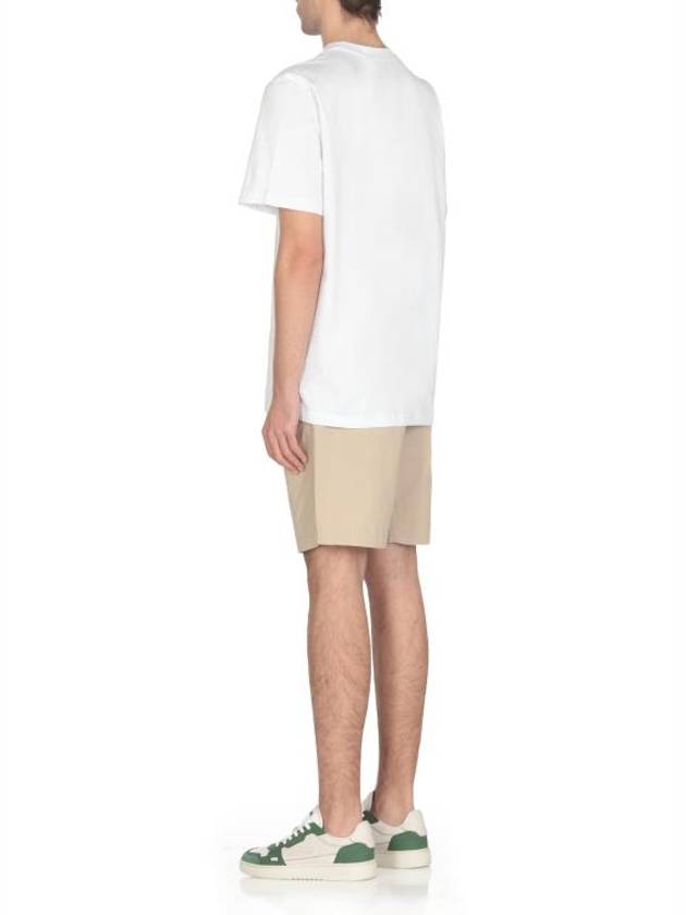 Micro Brushed Logo Print Short Sleeve T-Shirt White - MSGM - BALAAN 5