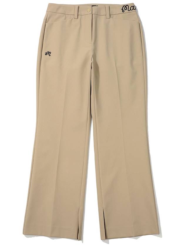 Semi bootcut pants BEIGE WOMAN - MALBON GOLF - BALAAN 1