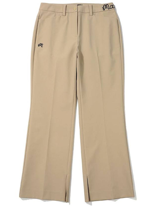 Semi bootcut pants BEIGE WOMAN - MALBON GOLF - BALAAN 1