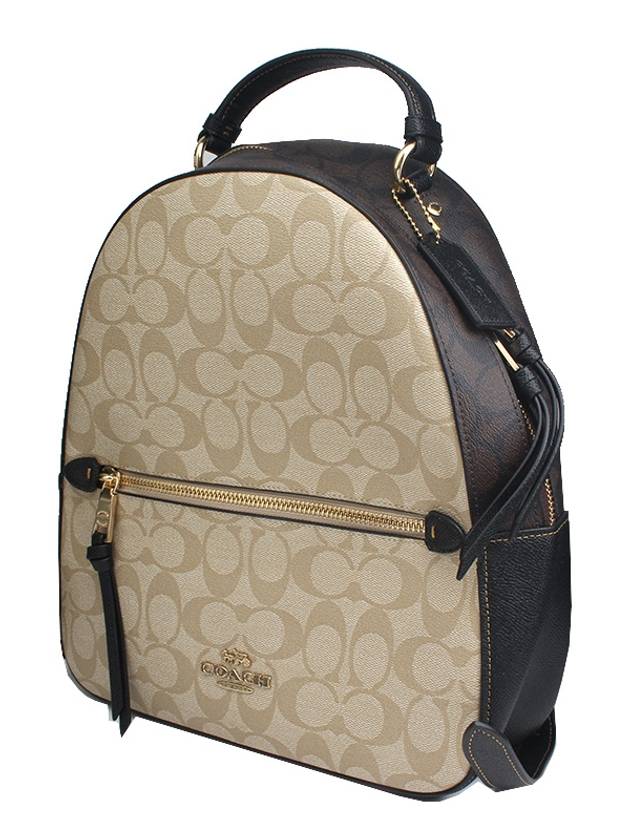 Laurel logo pattern backpack - COACH - BALAAN 2