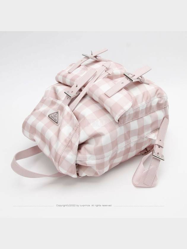 Re nylon check backpack pink 1BZ677 1240hva - PRADA - BALAAN 4