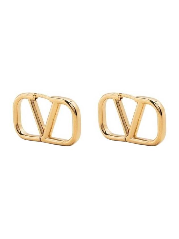 Women's V Logo Earrings Gold - VALENTINO - BALAAN 1