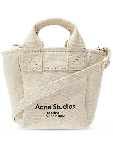 Canvas Logo Printing Tote Bag Beige - ACNE STUDIOS - BALAAN 1