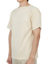 Men's Boatman Short OrGANNIc Cotton Short Sleeve Knit Top Ivory - ANDERSEN-ANDERSEN - BALAAN 3