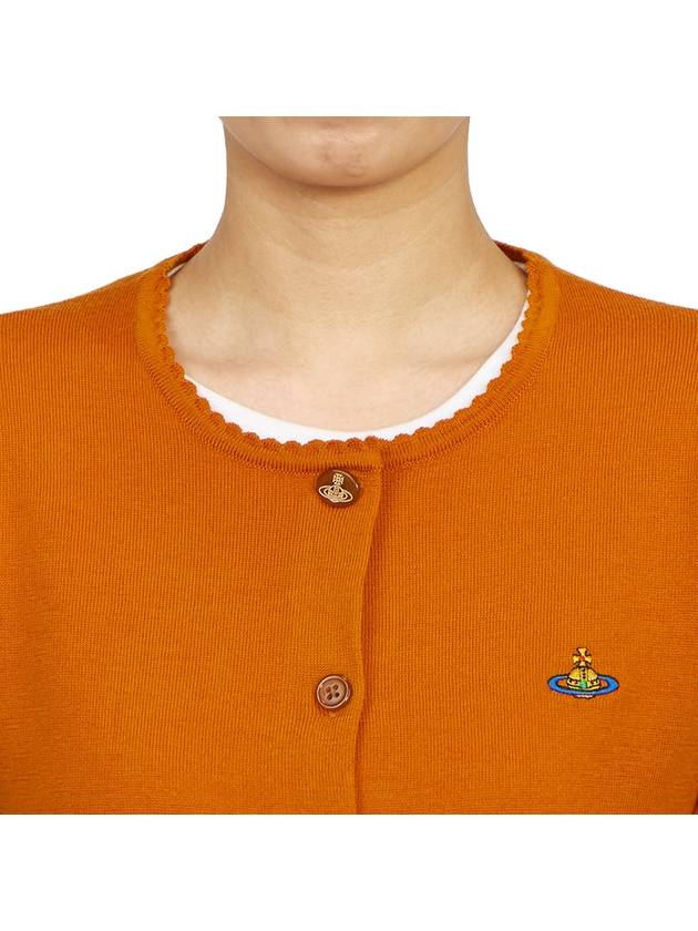 Bea Cropped Cardigan Orange - VIVIENNE WESTWOOD - BALAAN 7