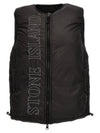 Econyl Reversible Compass Logo Vest Black - STONE ISLAND - BALAAN 3