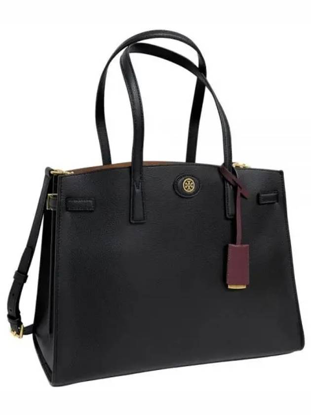 Robinson Satchel Tote Bag Black - TORY BURCH - BALAAN 2