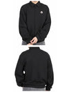 8G00058 89AEN 998 Logo Patch Zipup Jacket Black Men's Jacket TEO - MONCLER - BALAAN 4