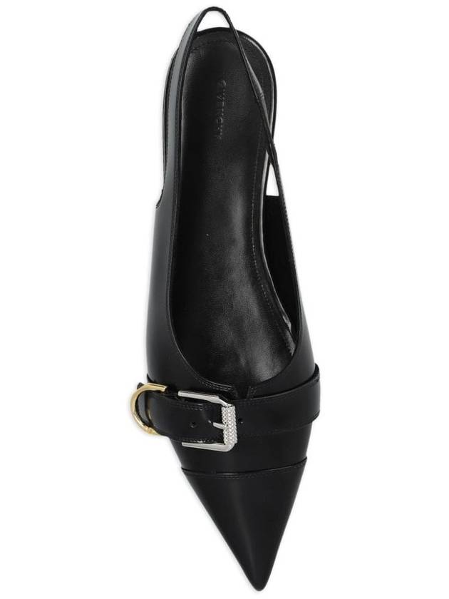 Givenchy Black Leather Flats - GIVENCHY - BALAAN 4