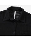 Cotton Crochet Slim Shirt Black - NOIRER FOR WOMEN - BALAAN 5