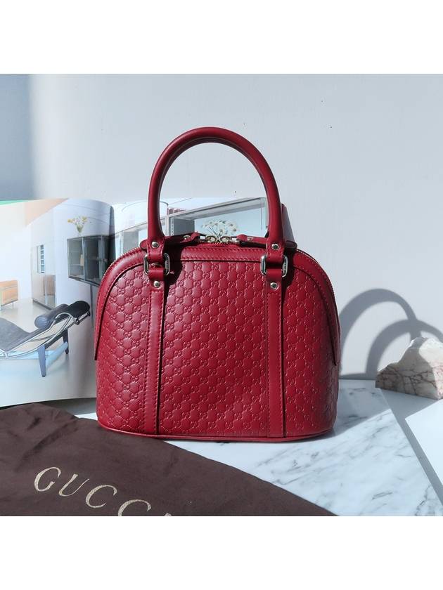 GG Microsima Dome Tote Bag Red - GUCCI - BALAAN.