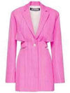 La Robe Bari Blazer Midi Dress Pink - JACQUEMUS - BALAAN 2