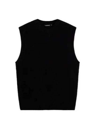 Men's Hardy Knitted Vest Black - J.LINDEBERG - BALAAN 2