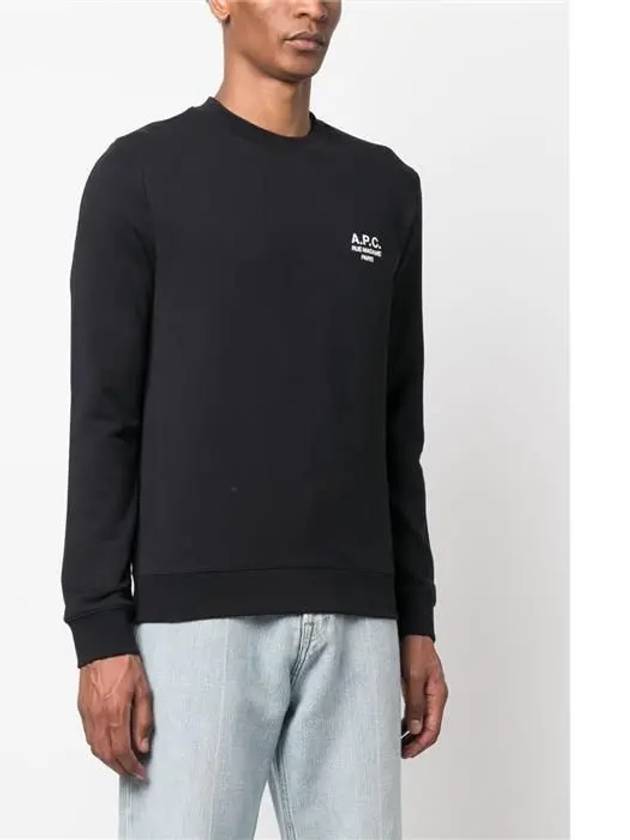 Rider Chest Small Logo Sweatshirt Black - A.P.C. - BALAAN 4