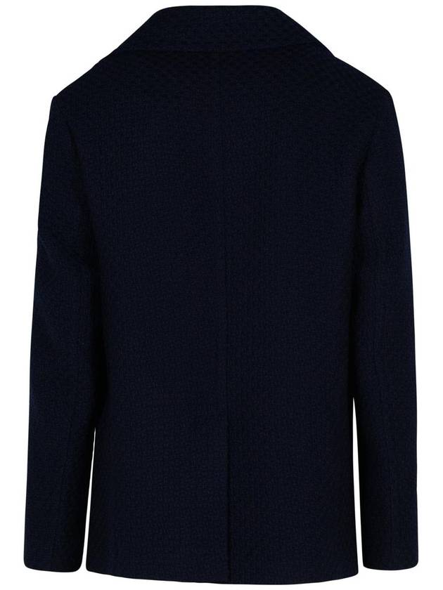 Etro 'Pea' Blue Wool Jacket - ETRO - BALAAN 3