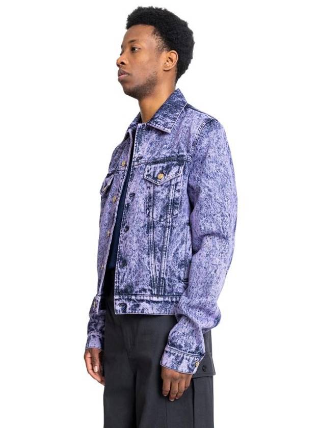 Cotton Denim Jacket Light Orchid - MARNI - BALAAN 3