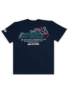 Bowling strike printing overfit short sleeve t-shirt navy - CODE I'M - BALAAN 1