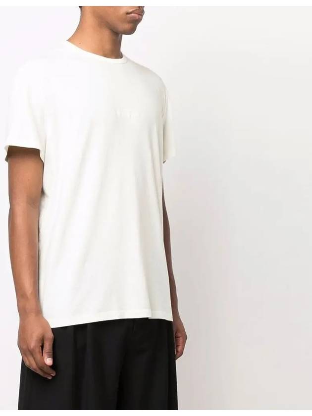 Reverse Logo Jersey Short Sleeve T-Shirt Ivory - MAISON MARGIELA - BALAAN 4