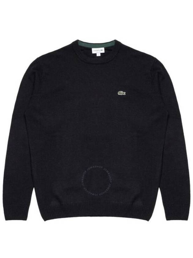 Basic Crew Neck Pullover Knit Top Black - LACOSTE - BALAAN 2